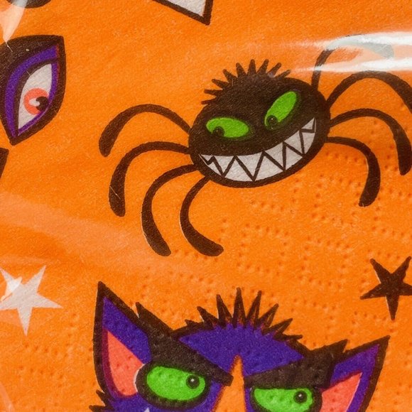 Monster Mash Halloween 16 Lunch Napkins 3-Ply Vintage 13” Design Ware - Picture 10 of 10